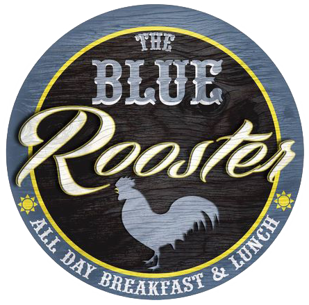 The Blue Rooster All day breakfast and lunch. logo